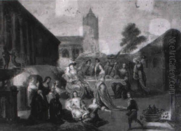 Le Banquet Dans La Cour Du Palais - view 1