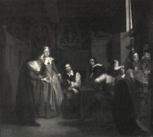 Gesellschaft In Einem Renaissanceinterieur Gesellschaft In Einem Renaissanceinterieur