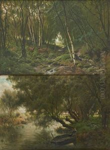 Les Bords Du Hoyoux (2 Works) by Jacques Janssens