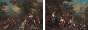 Bacchanal (pair) by Victor Honore Janssens