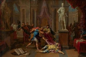La Mort De Cesar by Victor Honore Janssens