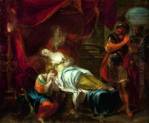 La Mort De Cleopatre by Victor Honore Janssens