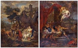 Aeneas Pulling Up The Myrtle That Reveals The Ghost Of Polydorus - Aeneid, Book Iii