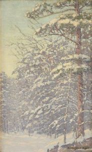 Snow Laden Pines by Alfred Jansson