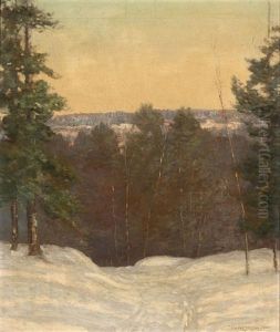 Winter Valley View by Alfred Jansson