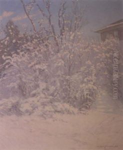 Winter Scene by Alfred Jansson