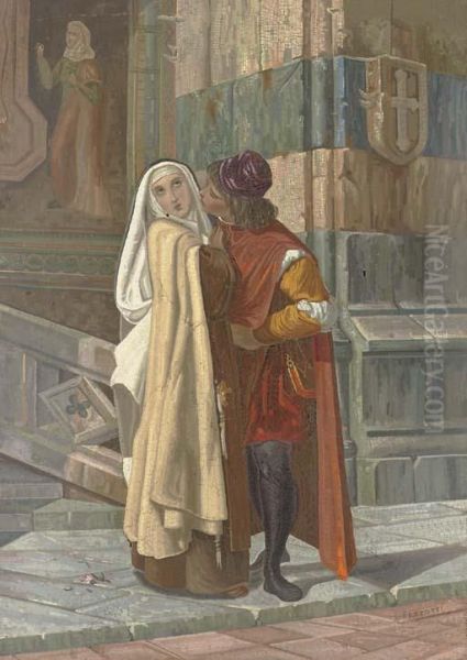 A Roman Micromosaic Panel Depicting Abelard And Heloise - view 1
