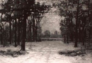 Twilight In Winter Woods by Alfred Jansson
