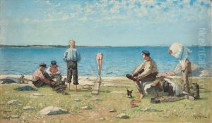 Badande Pojkar (sommarbadet) [bathing Boys] by Eugene Jansson