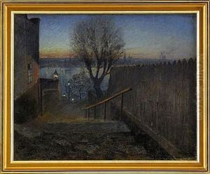 Utsikt Fran Kattgrand - Bastugatan, Stockholm by Eugene Jansson