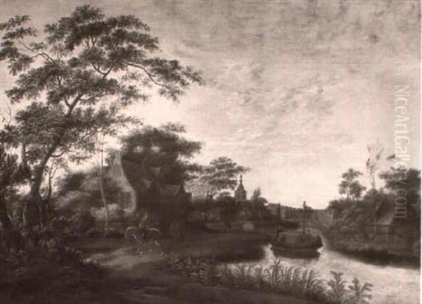 Landscape With A Canal, A Trekvaart And Fifures - view 1