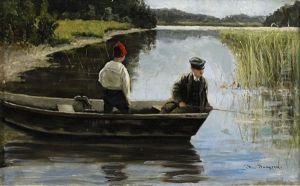 Morgonfiske by Therese Jansson