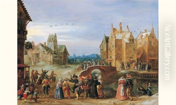 Scene De Carnaval Dans Une Ville Des Flandres - view 1