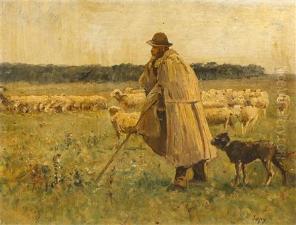 Shepherd And Dog - view 1