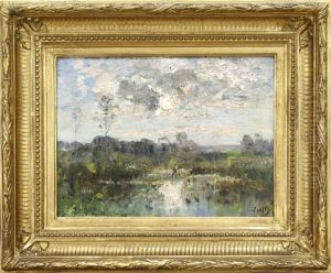 Paysage Du Doubs. Landschaft Bei Doubs by Louis-Aime Japy