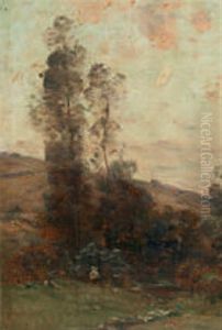 Landschaft Mit Figurenstaffage Landschaft Mit Figurenstaffage