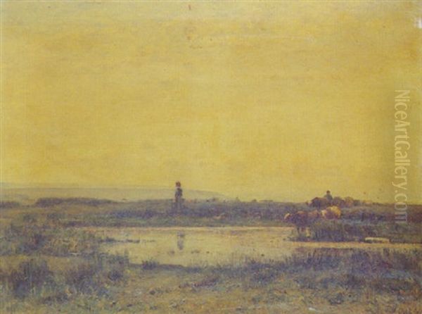 Troupeau A La Mare - view 1