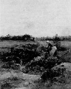 La Cueillette Des Fleurs by Louis-Aime Japy