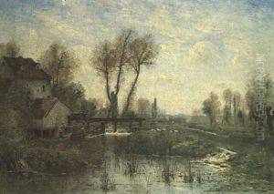 Le Doubs: Moulin A Audincourt by Louis-Aime Japy