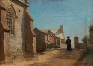 Village Scene by Eero Jaernefelt