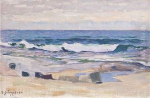 Evening Light By The Coast by Eero Jaernefelt