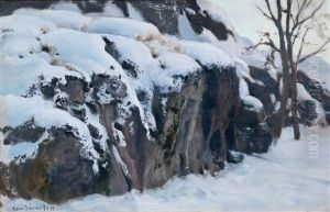 Snow-covered Cliffs by Eero Jaernefelt