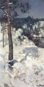 Talviaurinkoinen Metsarinne by Eero Jaernefelt