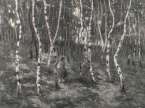 Bauerin Im Birkenwald