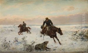 Hunting by Jozef Jaroszynski