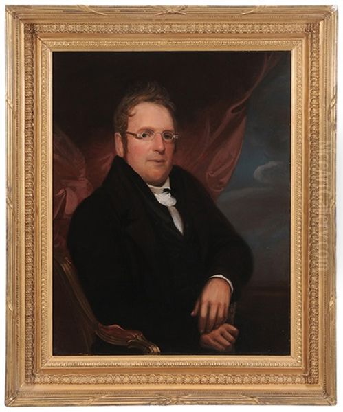 Portrait Of A Seated Gentleman Wearing Spectacles - view 1