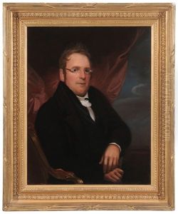 Portrait Of A Seated Gentleman Wearing Spectacles