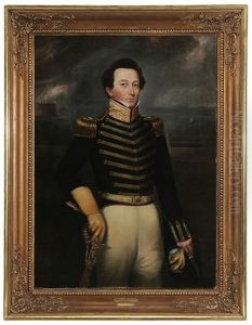 General Gilbert Hopkins (1792-1871), New York 11th Artillery Regiment, 1st Brigade, War Of 1812 by John Wesley Jarvis