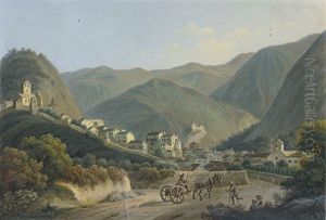 Blick Auf Die Stadt Feltre In Der Provinz Belluno In Venetien by Franz Jaschke