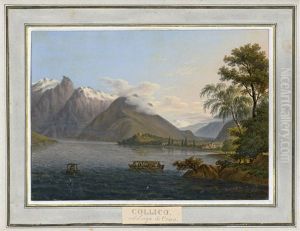 Blick Auf Colico Am Comer See From Vues Pittoresques Dans La Haute Italie by Franz Jaschke
