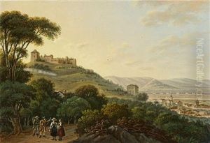 Vue Pittoresque Dans La Haute Italie (+ 7 Others, Similar; 8 Works) by Franz Jaschke