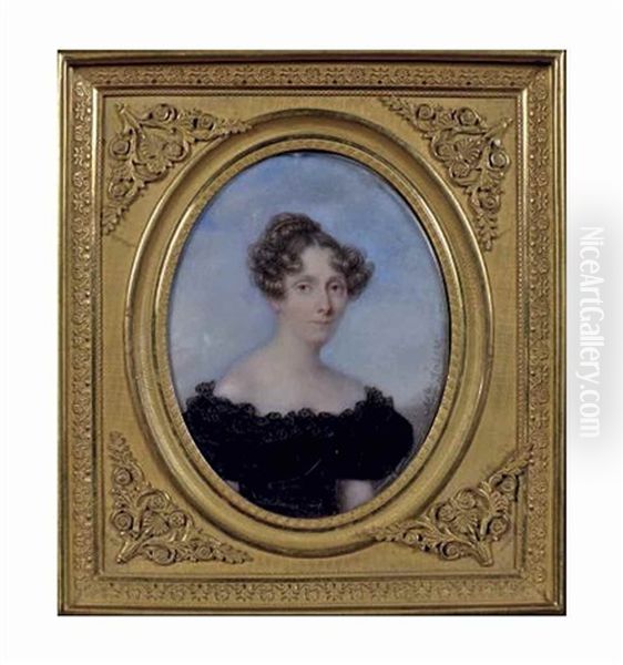 Portrait De Dame A La Robe Noire - view 1