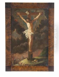 Christus Am Kreuz Auf Golgota by Isfried Jaud