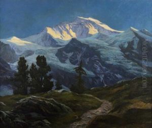 Abend An Der Jungfrau by Rudolf-Alfred Jaumann