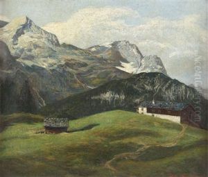 Alpspitze Und Zugspitze (vom Eckbauer) by Rudolf-Alfred Jaumann