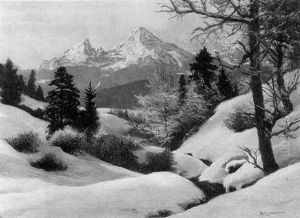 Blick Auf Den Watzmann by Rudolf-Alfred Jaumann