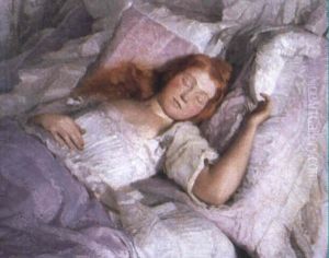 A Sleeping Girl by Pal Javor
