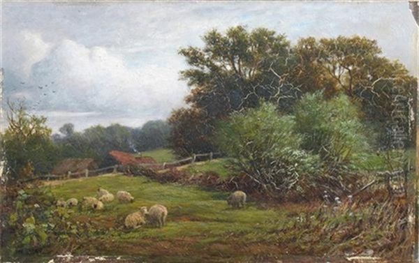 Sheep In A Field (+ Children By A Stream; Pair) - view 1