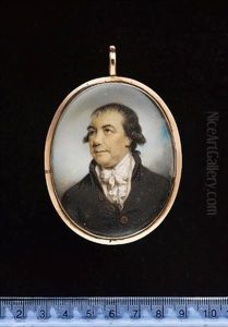 A Gentleman Wearing Brown Coat, White Waistcoat, Matching Frilled Chemise And Tied Cravat