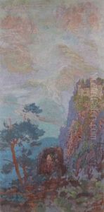 Paysage by Sigismond Jean-Ernest Jeanes