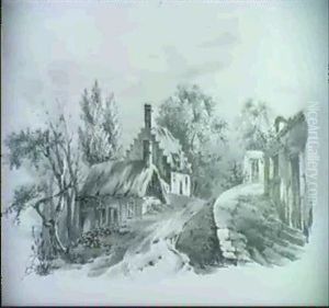 Paisajes Con Los Castillos Del Loira Y Aldeas De Los Alpes
