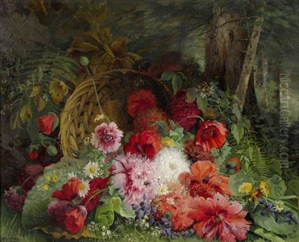 Blumenarrangement In Einer Waldlichtung - view 1