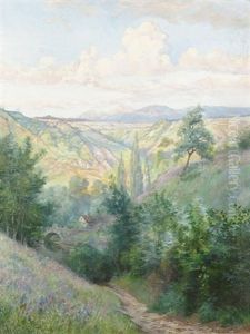 Lumiere Du Soir A Hermance by Edouard Jeanmaire