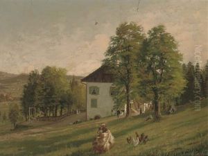 Towards Dusk At A Swiss Chalet