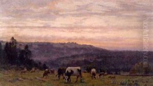 La Remonte Des Troupeaux Au Soleil Couchant La Remonte Des Troupeaux Au Soleil Couchant