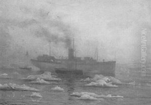 Le Yacht Polaire Kong Harald by Edouard Jeanmaire